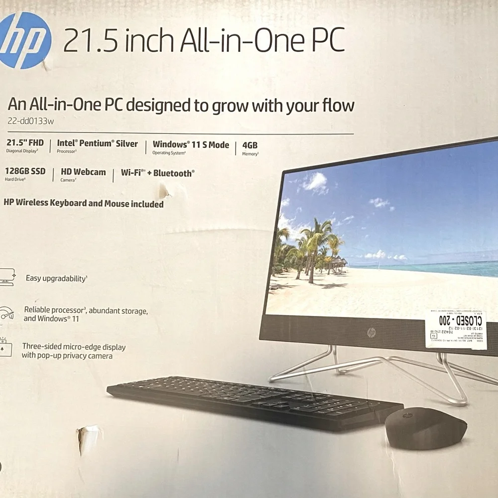 HP 21.5 inch All in One PC